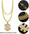 meekoo Hip Hop Costume Kit Inflatable Boom Box Baseball Cap Sunglasses Gold Chain 80s/ 90s Rapper Accessories.
