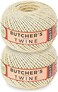 SteadMax 720 ft Butchers Twine String for Cooking, Wrapping, Unbleached 100% Natural Cotton Kitchen for Trussing TurkeyRoasting, DIY Crafting, Durable Tying, Easy Dispensing (2 Pack.