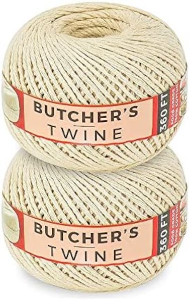 SteadMax 720 ft Butchers Twine String for Cooking, Wrapping, Unbleached 100% Natural Cotton Kitchen for Trussing TurkeyRoasting, DIY Crafting, Durable Tying, Easy Dispensing (2 Pack.