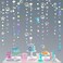 pinkblume 52 Ft Iridescent Mermaid Garland with Jellyfish Seashell Starfish Pearl Holographic Paper Streamer for Little Mermaid Rainbow Theme Birthday Bachelorette Baby Shower Under The Sea Party Deco