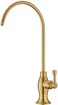 Delle Rosa Brushed Gold Drinking Water Purifier Faucet, Gold Water Faucet for Under Sink Water Filter System, Modern Brass RO Faucet,Brushed Gold Bar Sink Faucet.