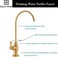 Delle Rosa Brushed Gold Drinking Water Purifier Faucet, Gold Water Faucet for Under Sink Water Filter System, Modern Brass RO Faucet,Brushed Gold Bar Sink Faucet.