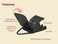 Wise Linkers Hanging Clips Pack of 10 Triangle Back Medium Power for Tapestry Small Rugs,Towel, Shawl and Paintings (Black.