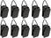 Wise Linkers Hanging Clips Pack of 10 Triangle Back Medium Power for Tapestry Small Rugs,Towel, Shawl and Paintings (Black.
