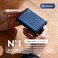 &Ouml;GON -DESIGNS- Aluminum card holder with metal lock, RFID Protection against fraud and demagnetization, Compact wallet, Smart Case OSLO model.