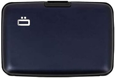 &Ouml;GON -DESIGNS- Ogon Stockholm IDCard Case Aluminium Wallet for MenWomenRfid Safe (Navy Blue.