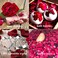 DoraMagic Dried Red Rose Petals 1. 75oz/50g, Real Natural Dried Rose Petals for Bath, Soap Making, Candle Making, Wedding, Confetti, DIY Crafts, Non Edible (Red.