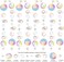 XIAOMAN Transparent Bubble Garlands Mermaid Party Decoration Colored Blue Flat Cutouts Hanging Streamer for Birthday Baptism Wedding Ocean Wall Decal Baby Shower Under Sea Festal Kid Room Photo Props