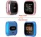 Simpeak Screen Protector Case Compatible with Fitbit Versa 2 Smartwatch, Pack of 5, Full Protection, Soft TPU Plated Bumper Cover, Rose Pink/Clear/Silver/Black/Rose Gold.