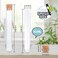 HNYYZL 25Pcs Clear Plastic Test Tubes with Cork Stoppers, 15x100mm 10ml, Good Seal for Jewelry Seed Beads Powder Spice Liquid Storage, Lab Use or Decoration.