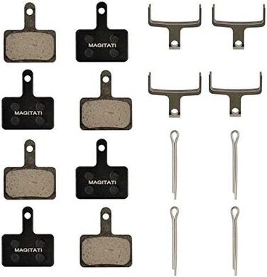 MAGITATI 4 أزواج من وسادات فرامل قرصية للدراجات مصنوعة من الراتنج، متوافقة مع TRP Tektro Shimano Deore Br-M575 M525 M515 T615 T675 M505 M495 M486 M485 M475 M465 M447 M446 M445 M416 M415 M395 M375 M315