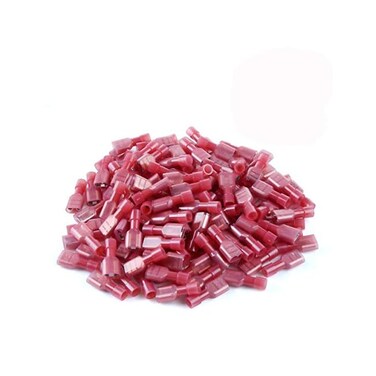 XHF Spade Disconnect Connectors Terminals Nylon Fully Insulated Quick Crimp Wire Connectors 22-16AWG/500 Pcs.