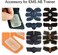 LEKEONE 50 Pcs/25 Packs Pads Abs Trainer Replacement Gel Sheet for Abdominal Muscle Trainer, Accessory for Ab Workout Toning Belt.