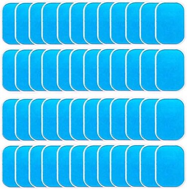 LEKEONE 50 Pcs/25 Packs Pads Abs Trainer Replacement Gel Sheet for Abdominal Muscle Trainer, Accessory for Ab Workout Toning Belt.