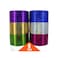 GIFTEXPRESS 6 Holographic Heavy-Duty Assorted Colored Duct Tapes, Sparkle Glitter Tapes Multi Purposes Bright Colors for DIY, Art Craft, 2" Roll by 5 yds.