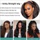 veravicky Straight Wig 16 Inch 180% Density Yaki Straight Human Hair Wig With Pre-Plucked HairlineAdjustable Straps,Natural Black 13x4 Lace Front Wigs Human Hair For Black Women.