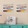 YBING Thread Holder Wall Mount 54 Spools Sewing Thread Rack Embroidery Thread Organizer Rack Sewing Thread Holder White with Hanging Tools for Quilting Braiding Hair Metal 2 Pack.
