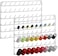 YBING Thread Holder Wall Mount 54 Spools Sewing Thread Rack Embroidery Thread Organizer Rack Sewing Thread Holder White with Hanging Tools for Quilting Braiding Hair Metal 2 Pack.