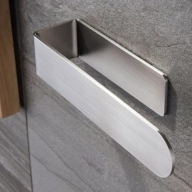 Taozun Hand Towel Holder/Hand Towel Ring - Self Adhesive Bathroom Towel Bar Stick on Wall, SUS 304 Stainless Steel Brushed.