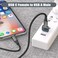 Basesailor USB to USB C Adapter,iPhone 16 16e 15 Pro Max Charger Adapter 3Pack,USBC Female to USB A Male,Type C OTG Converter for Apple Watch iWatch 10 9 SE,AirPod,iPad Mini Air,Samsung Galaxy S25 S24