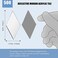 Potchen 500 Pieces Diamond Shape Mirror Mosaic Tile Mini Glass Mosaic Tile Small Rhombus Mirror Craft Diamond Mosaic DIY Tile for Art and Craft Wall Door Home Decorations Making Supplies.