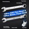 Prostormer Ratcheting Combination Wrench Set, 20-Piece SAEMetric Wrench Kit with Pouch, 72-Tooth, Cr-V Steel, 10Pcs Flex-Head 1/4" to 3/4"10Pcs Fixed Head 6-18mm.