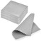 SEVENWELL 50pcs Jewelry Cleaning Cloth Gray Polishing Cloth for Sterling Silver Gold Platinum Small Polish Cloth 8x8cm.
