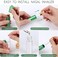 YGDZ Essential Oil Nasal Inhaler, 5 Refillable Aluminum Glass Inhalers with 10 Cotton Wicks - Aromatherapy, Stress Relief, Energy Motivation, Immune Support.