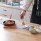 ONTUBE Ceramic Spoon Rests for Buffet Set of 4, Porcelain Sauce Dish Resting Cooking Spoons Holder, 6. 5 Inch (White.