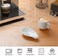 ONTUBE Ceramic Spoon Rests for Buffet Set of 4, Porcelain Sauce Dish Resting Cooking Spoons Holder, 6. 5 Inch (White.