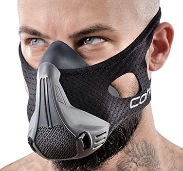 coher Workout Mask Breathing Mask for Men and Women - Adjustable Resistance Levels - Increase Lung Capacity and Endurance - Ideal for Jogging, Sports, Cycling, Fitness.