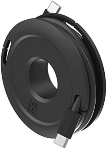 Fuse Side Winder Mini and Max Headphone and Cable Winder and Organizer Perfect for Wrapping Earbuds and Cords for Travel and Organization (Max, Black.