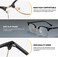 AOMASTE Blue Light Blocking Glasses Retro Semi Rimless UV400 Clear Lens Computer Eyewear for Men Women.
