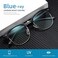 AOMASTE Blue Light Blocking Glasses Retro Semi Rimless UV400 Clear Lens Computer Eyewear For Men Women.