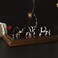 Evemodel AN4303 15PCS 1:43 Farm Animals Horses and Cows O Scale PVC Well Painted Horse and Cow Use for Model Scenery Desktop Decor Railway Layout Diorama Miniature Landscape.