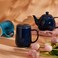 Sweese 20oz Porcelain Teacup with Infuser and Lid, Large Tea Mug for Loose Tea - Microwave and Dishwasher Safe, Insulated, Modern Design for Tea Lovers.