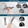 BRIGHT SHOWERS Bronze heads combo with multi spray setting fixed shower head and handheld shower head in Oil Rubbed Bronze Silver.