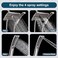 BRIGHT SHOWERS Bronze heads combo with multi spray setting fixed shower head and handheld shower head in Oil Rubbed Bronze Silver.