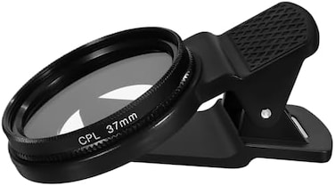 UKCOCO Phone Camera Lens - 37mm CPL Filter Lens Circular Polarizer - Universal Clip-On Cell Phone Camera Lens Compatible with iPhone, Samsung, Android Smartphones.