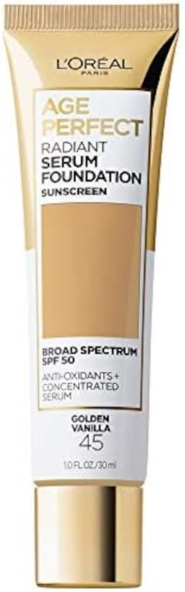 L'Oreal Paris Age Perfect Radiant Serum Foundation with SPF 50, Golden Vanilla, 1 fl. oz.
