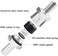EVIL ENERGY 3/8" 10mm Non Return One Way Check Valve for Fuel Line Oil Petrol Diesel Aluminium Silver Pack of 2.