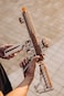 Wood Trick Assault Gun AR-T Model Kit for Adults and Teens to Build - with Telescoping Butt, Fuse, Sight and Clip for 12 Rounds - Detailed Construction - 23x8&Prime; - 3D Wooden Puzzle - 14.