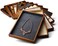 Oirlv Wood Flat Jewelry Tray Stackable Jewelry Drawer Organizer Showcase Jewelry Holder(Grey.