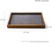 Oirlv Wood Flat Jewelry Tray Stackable Jewelry Drawer Organizer Showcase Jewelry Holder(Grey.