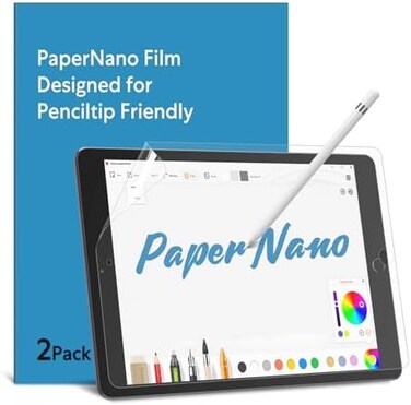 MOBDIK 2 Pack Paperfeel Screen Protector Compatible with iPad 9/8/7 (10. 2 Inch, 2021/2020/2019, 9th/8th/7th Generation, Crafted for Natural Writing, Anti Glare with Easy Installation Kit.