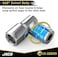JACO Superior Products Lightning Bike Tire Air Chuck (L3-SeriesPrestaSchrader ValvesOpen Flow, 1/4" F-NPT (2 Pack.