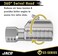 JACO Superior Products Lightning S2-Series Tire Air Chuck - 1/4" F-NPTOpen Flow (2 Pack.