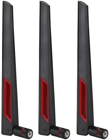 fosa 3PCS Dual-Band Wireless Router Antenna, SMA 8DBi High Gain Omnidirectional Wireless Network Card Antenna for EX6200 / AC15 / AC68U / AC88U / AC3200 / AC66U Router.