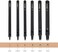 OWDEN Professional 6Pcs. Leather Hollow Punch Set. Size: 1. 0-5. 0mm for Leather Belt, Watch Band and Leather Strap Gasket. with a Free Mini Cutting mat.
