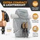 Foxelli Folding Trekking Poles &ndash; 2-pc Ultra Compact Hiking Poles for MenWomen, Lightweight Strong Aluminum 7075 Collapsible Foldable Walking Sticks with Flip Locks, 4 Season All Terrain Accessories.